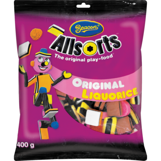 BEACON LIQUORICE ALLSORTS 400GR