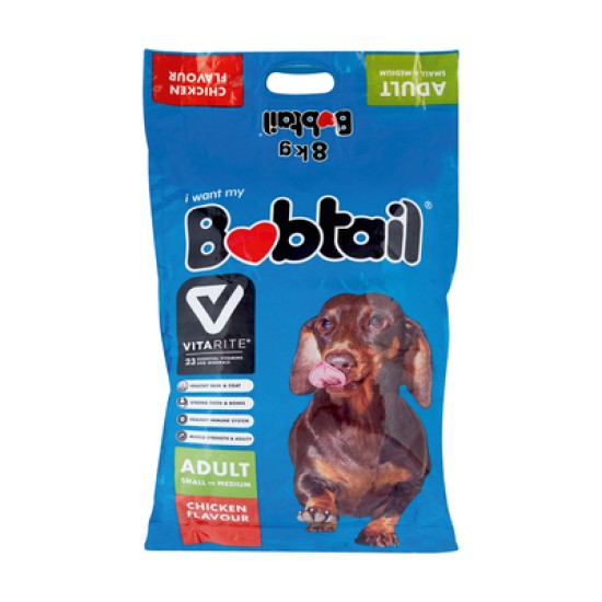 BOBTAIL S M ADULT MIN CHUNKS CHICK 8KG