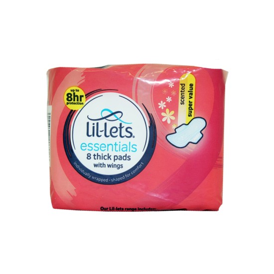 LIL-LETS ESSENTIAL PAD SCENTED WINGS 8EA