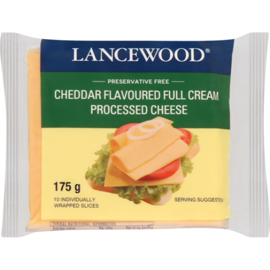 LANCEWOOD CHEDDAR SLICES 175GR