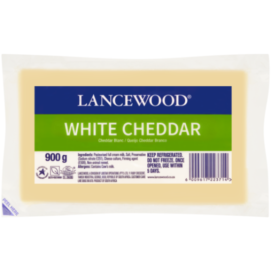 LANCEWOOD WHITE CHEDDAR 900GR