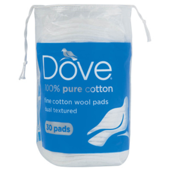 DOVE COTTON WOOL ROUNDS 30EA