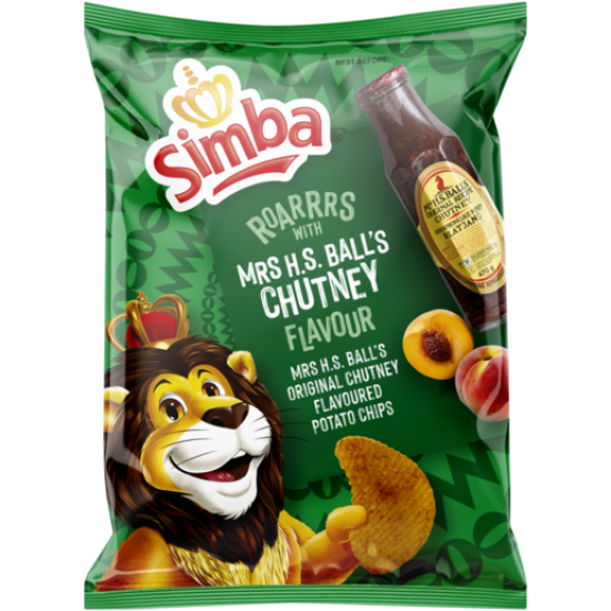 SIMBA P/CHIPS MRS BALLS CHUTNEY 4X25GR