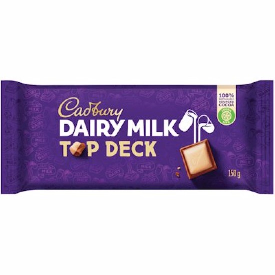 CADBURY SLAB TOP DECK 150GR