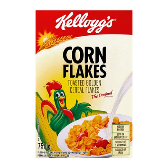 KELLOGG'S CORN FLAKES TOASTED 750GR