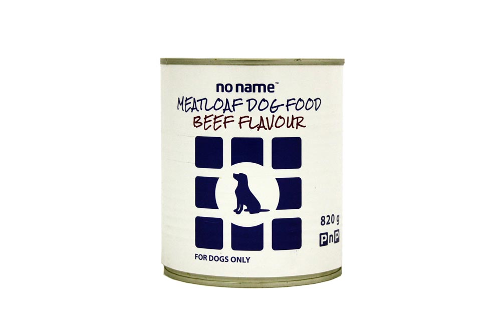 NO NAME DOGFOOD MEATLOAF BEEF 820GR